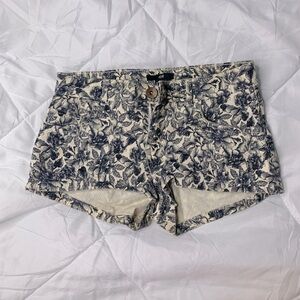 Floral Print Women Jean Shorts